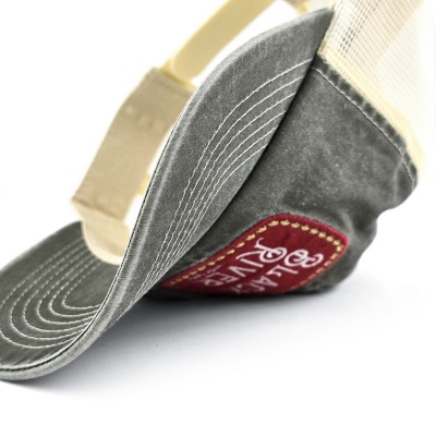 Cap - Black River Spokane Washed Trucker (olive green/cream)