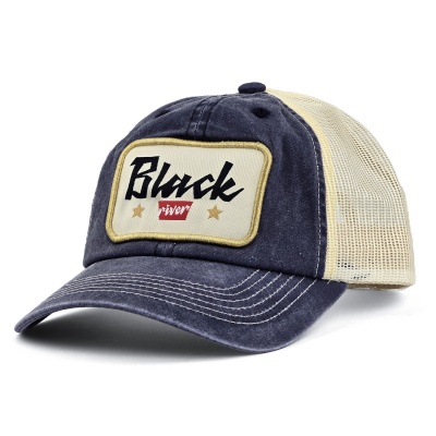 Cap - Black River Toledo Washed Trucker (navy/cream)