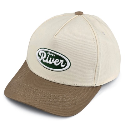 Cap - Black River Waco Cotton Snapback (off-white/khaki)