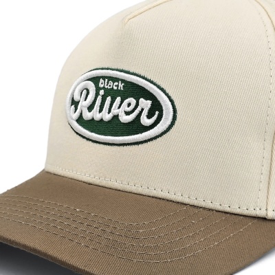 Cap - Black River Waco Cotton Snapback (off-white/khaki)
