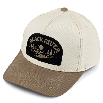 Cap - Black River Wichita Cotton Snapback (off-white/khaki)