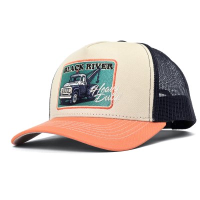 Cap - Black River Tow Trucker (cream/blue/orange)