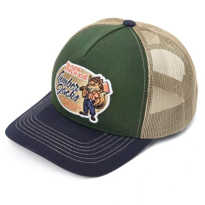 Cap - Black River Fox Trucker (green/beige/blue)