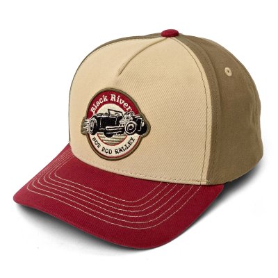 Cap - Black River Rebel Trucker (beige/green/red)