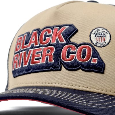 Cap - Black River Heritage Trucker (beige/navy)