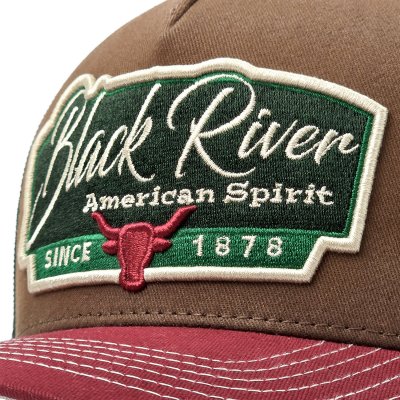 Cap - Black River Outlaw Trucker (brown/green/red)