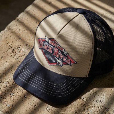Cap - Black River Legacy Trucker (cream/navy)
