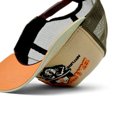 Cap - Black River Racoon Trucker (beige/green)