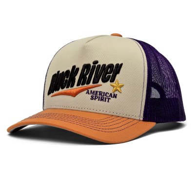 Cap - Black River Spirit Trucker (cream/purple/orange)