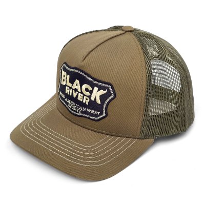 Cap - Black River Wild West Trucker (green/cream)