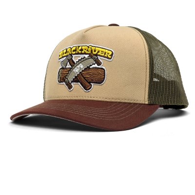 Cap - Black River Woodworker Trucker (beige/green/brown)