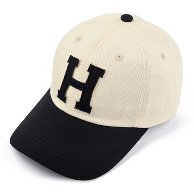 Cap - Gårda Letter Cap 'H' (cream/black)