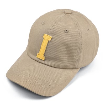 Cap - Gårda Letter Cap 'I' (beige/yellow)