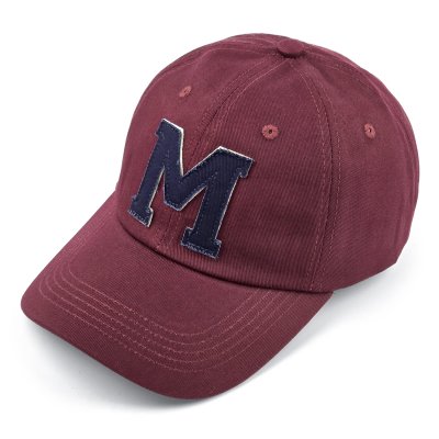 Cap - Gårda Letter Cap 'M' (burgundy/blue)