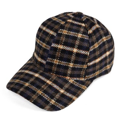 Cap - Gårda Varel Checkered Cap (black/brown)