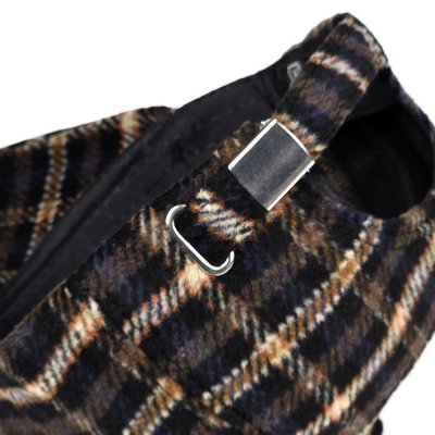 Cap - Gårda Varel Checkered Cap (black/brown)
