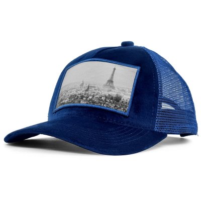 Caps - Gårda Velvet Trucker Paris (blue)