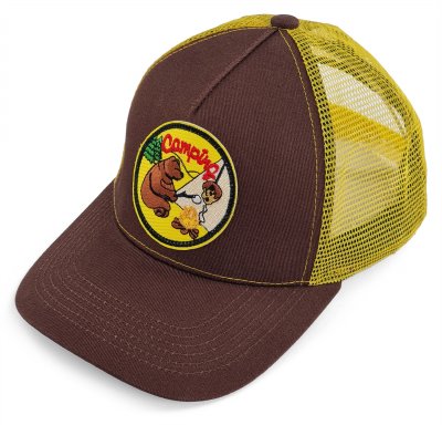 Cap - Gårda Trucker Camping Bear (brown)