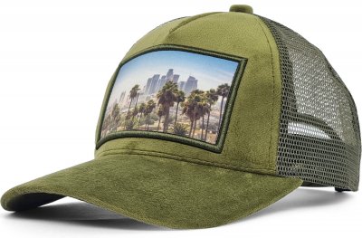 Caps - Gårda Velvet Trucker Los Angeles (green)