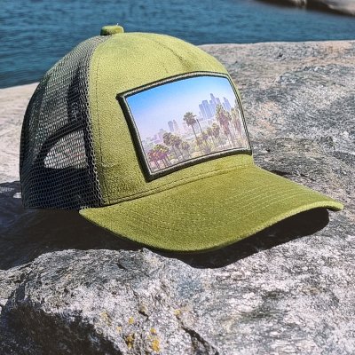 Caps - Gårda Velvet Trucker Los Angeles (green)