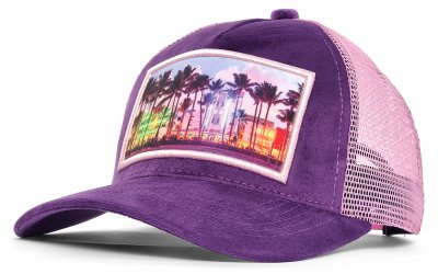Caps - Gårda Velvet Trucker Miami Beach (purple)