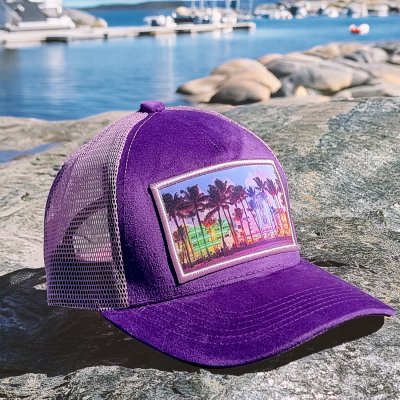 Caps - Gårda Velvet Trucker Miami Beach (purple)