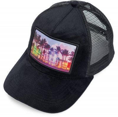 Caps - Gårda Velvet Trucker Miami Beach (black/multi)