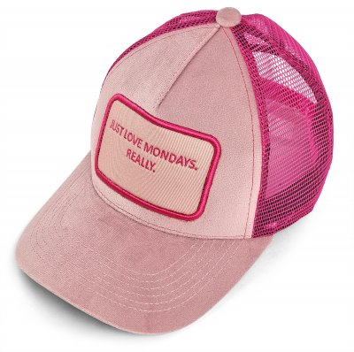 Caps - Gårda Velvet Trucker Mondays (pink)