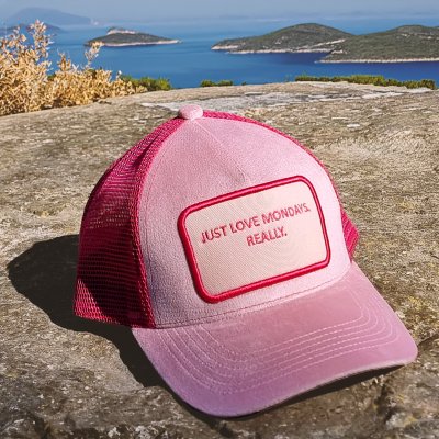 Caps - Gårda Velvet Trucker Mondays (pink)