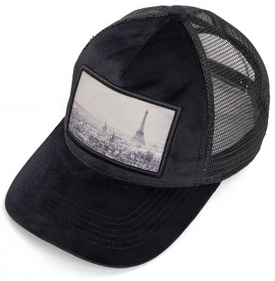 Caps - Gårda Velvet Trucker Paris (black)