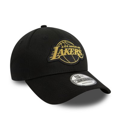 Caps - New Era Metallic Badge 940 Los Angeles Lakers (black)