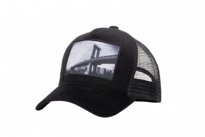 Caps - Gårda Velvet Trucker Manhattan Bridge (black)