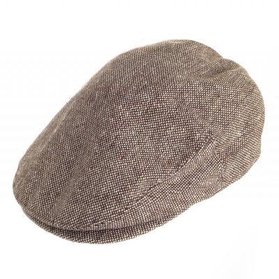 Flat cap - Jaxon Hats Marl Tweed Flat Cap (brown)