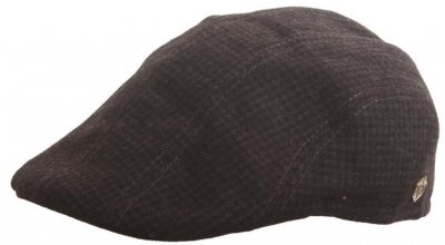 Flat cap - MJM Maddy EL Wool Mix (black pattern)
