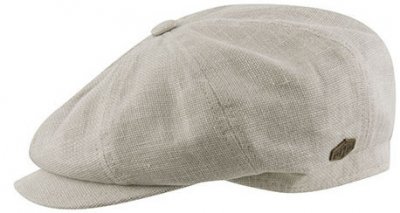 Flat cap - MJM Montreal Eco Linen Mix (beige)