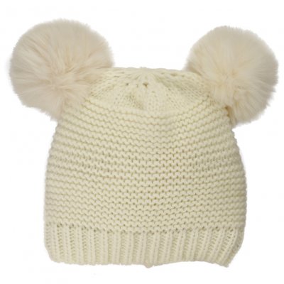 Beanie and Mittens Kids - Gårda Målilla Knitted Set (white)