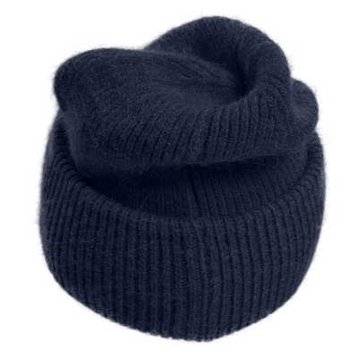 Beanies - Gårda Angora Beanie (navy blue)