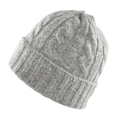 Beanies - Gårda Bad Gastein Cable Knit Wool Mix Beanie (grey)