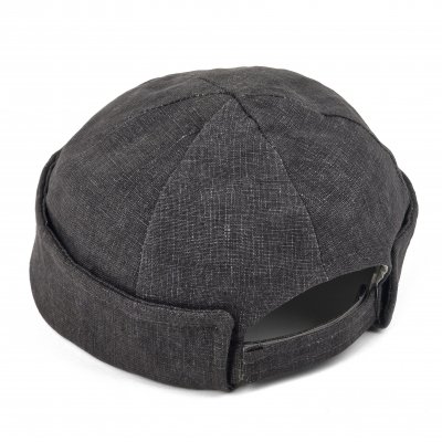 Beanies - Gårda Cavo Linen Docker Beanie (Dark Grey)