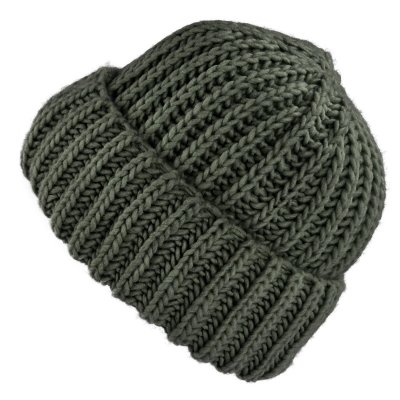 Beanies - Gårda Ebene Wool Mix Beanie (dark green)