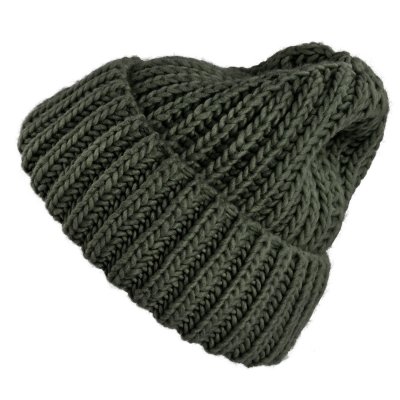 Beanies - Gårda Ebene Wool Mix Beanie (dark green)