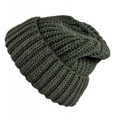 Beanies - Gårda Ebene Wool Mix Beanie (dark green)