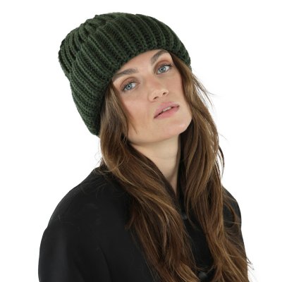 Beanies - Gårda Ebene Wool Mix Beanie (dark green)