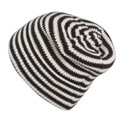 Beanies - Gårda Saint-Gervais Striped Wool Mix Beanie (brown/white)