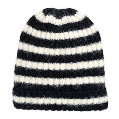Beanies - Gårda Isfjord Slouch Beanie (black/white)