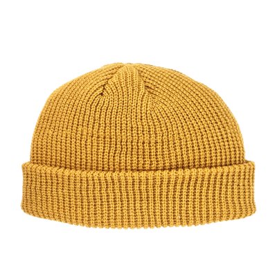 Beanies - Gårda Loxley Knitted Docker Beanie (yellow)