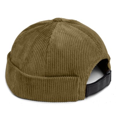 Beanies - Gårda Lymington Corduroy Docker Beanie (green)