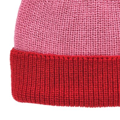 Beanies - Gårda St. Moritz Merino Wool Beanie (red/pink)