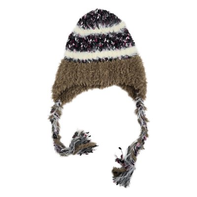 Beanies - Gårda Quellon Knit Earflap Beanie (brown/multi)