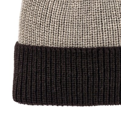 Beanies - Gårda St. Moritz Merino Wool Beanie (brown/beige)